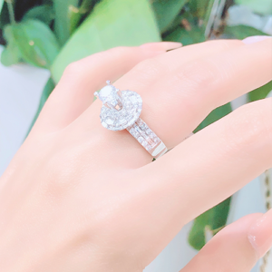 Nhẫn kim cương nữ vàng trắng 18K CH 1258