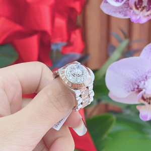 Nhẫn kim cương nữ vàng trắng 18K CH 2253