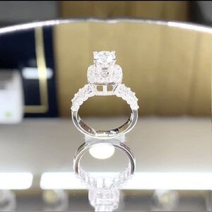 Nhẫn kim cương nữ vàng trắng 18K CH 0253