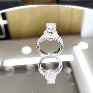 Nhẫn kim cương nữ vàng trắng 18K CH 0064