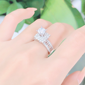 Nhẫn kim cương nữ vàng trắng 18K CH 0128