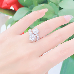 18 Nhẫn kim cương nữ vàng trắng 18k CH 0150