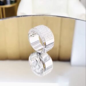 Nhẫn Kim Cương Nam Vàng Trắng 18K CH 0132