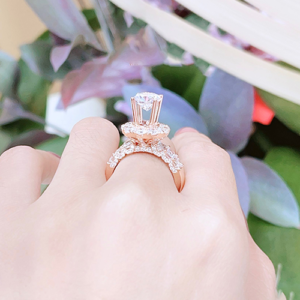 18 Nhẫn xoàn nữ Ophelia vàng hồng 18k đẹp đẳng cấp CH 0145