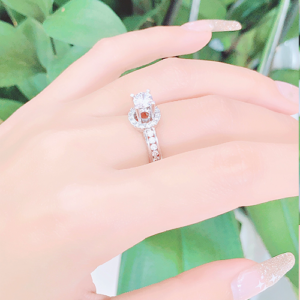 15 Nhẫn kim cương nữ vàng trắng 18K CH 0181