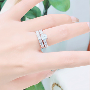 34 Nhẫn kim cương nữ vàng trắng 18K CH 0173