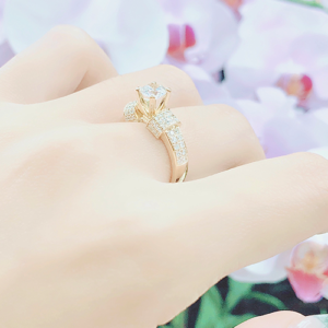 11 3 Nhẫn kim cương nữ Seraphina vàng hồng 18K CH 0198