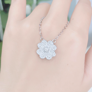 Mặt dây chuyền kim cương cỏ 4 lá "Van Cleef & Arpels Alhambra" CH 50