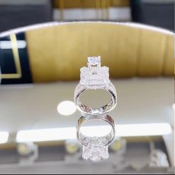 Nhẫn kim cương nữ vàng hồng 18K CH 0201