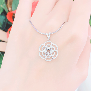 28 4 Vỏ mặt dây chuyền hột xoàn Infinity Knot kết nối vĩnh cửu, vô tận VM: 0018