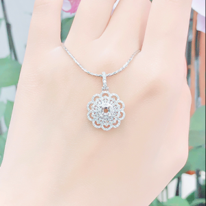 30 4 Vỏ mặt dây chuyền kim cương Lacework nhẹ nhàng, thanh lịch VM: 0017