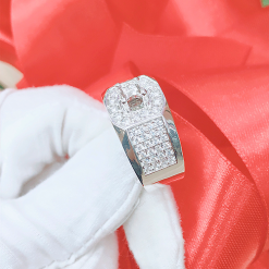 Vỏ Nhẫn Kim Cương Nam Vàng Trắng 18K CH 0010