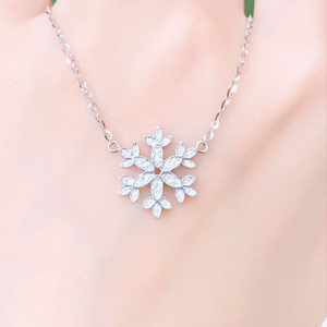 59 2 Vỏ mặt dây chuyền đính kim cương Snowflake độc đáo và khác biệt VM: 0010