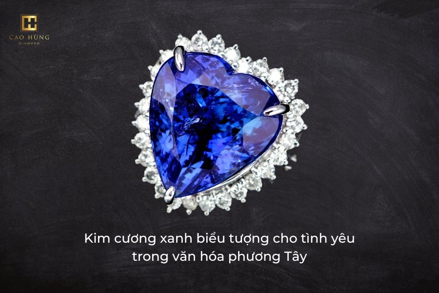 Kim cương xanh biểu tượng cho tình yêu
