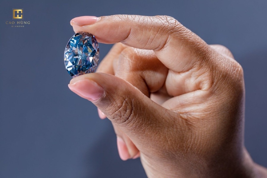 Giới thiệu kim cương Moissanite xanh là gì?