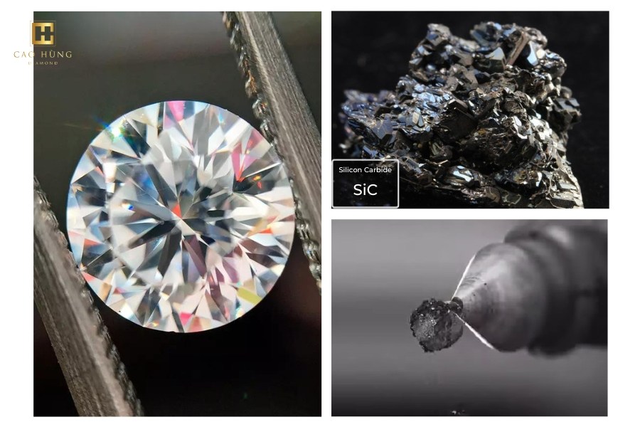 kim cương moissanite là gì