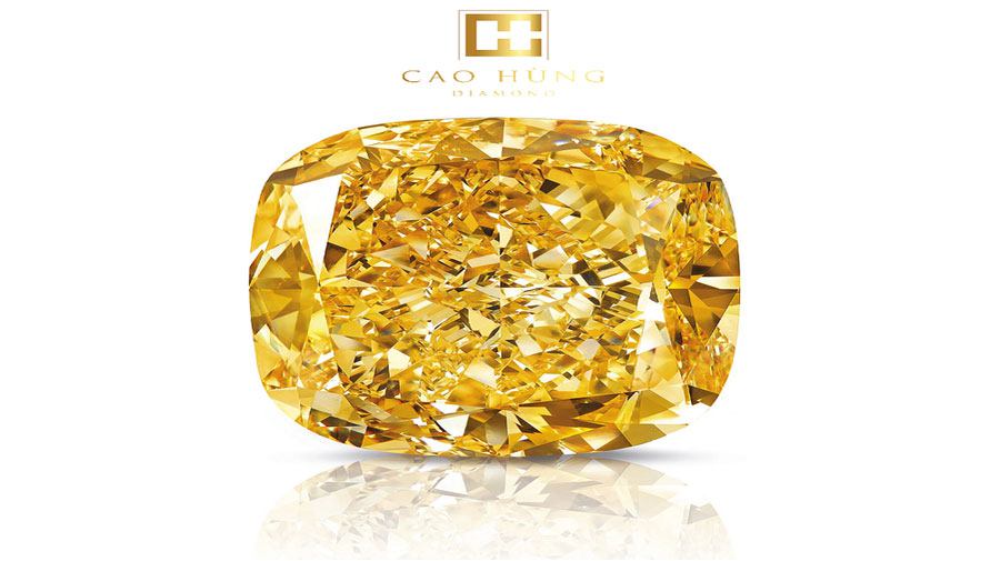 Phân tử nitơ kẹt trong cấu trúc cacbon tạo nên kim cương vàng