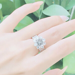 Vỏ Nhẫn Kim Cương Nữ Vàng Trắng 18K VN N148