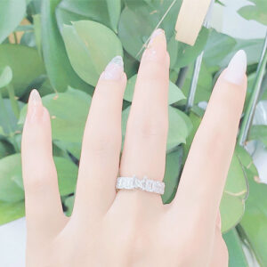 Vỏ Nhẫn Kim Cương Nữ Vàng Trắng 18K VN N026