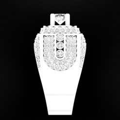 Nhẫn Kim Cương Nam Vàng Trắng 18K CH N228
