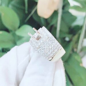 Vỏ nhẫn kim cương nam vàng trắng 18k VN 0046 GIA