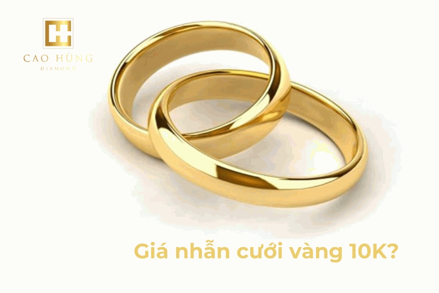 Giá nhẫn cưới vàng 10k