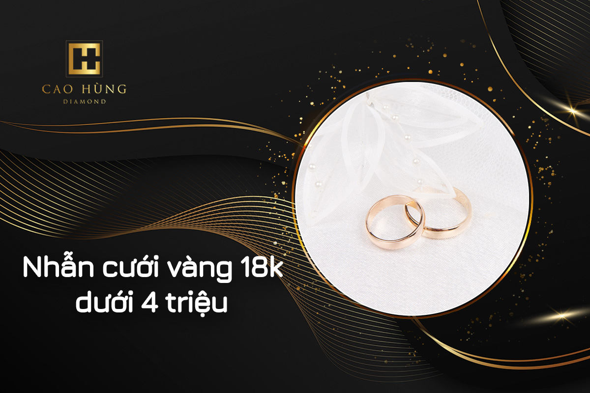 nhẫn cưới vàng 18k dưới 4 triệu