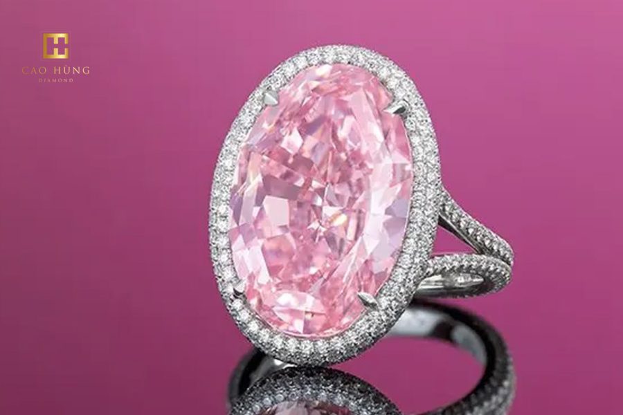 Kiểu nhẫn kim cương siêu to The Pink Promise - 14,93 carat
