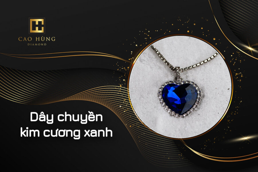 Dây chuyền kim cương xanh